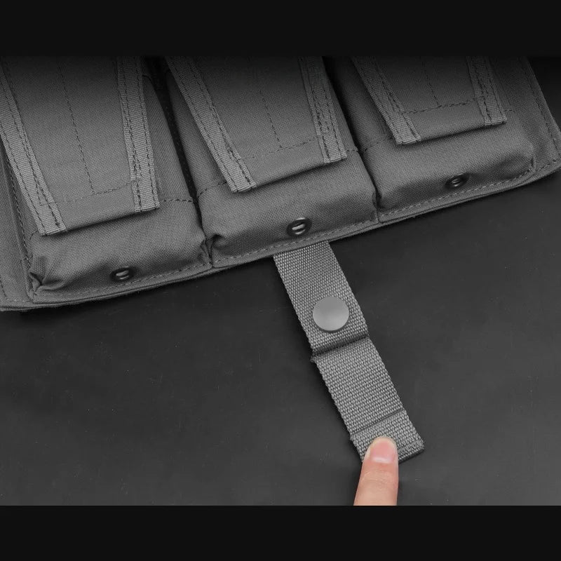 Modular Triple Magazine Carrier | Flap Closure Utility Pouch | Hunting Gear Accessory
