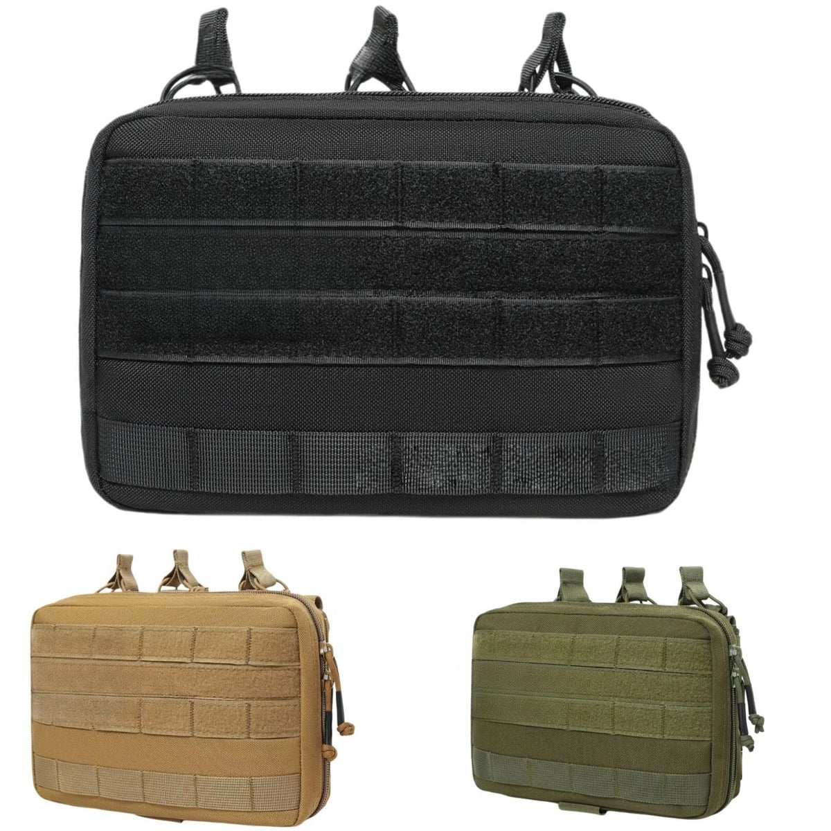 Tactical Mag Admin Pouch Molle Utility Tool Pouch Medical EMT Organizer with Triple Stacker Magazine Holder for M4 M16
