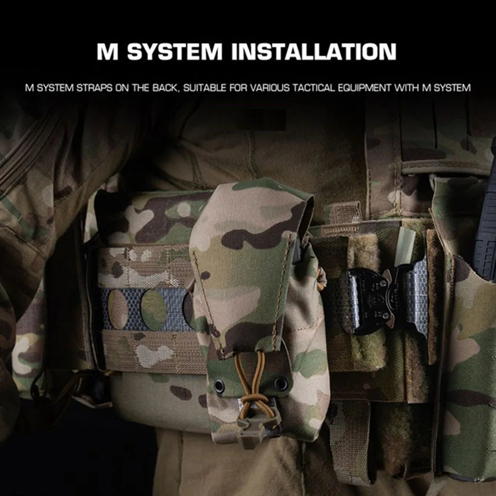 Tactical Vest Molle Silent Flash Bang Pouch Bag Multifunctional Pouch Flip Sundries Bag Outdoor