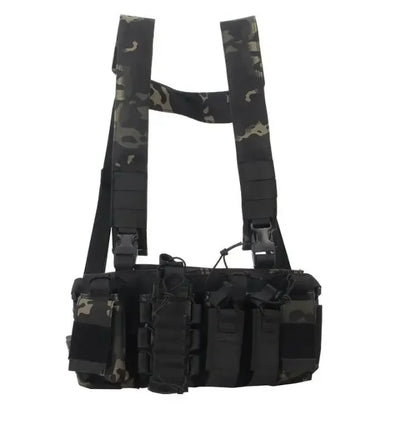 MK3 Mini Tactical Chest Rig Spiritus Airsoft Hunting Vest Ranger Combat Paintball Vest w/ 5.56 7.62 Magazine Pouch Accessories