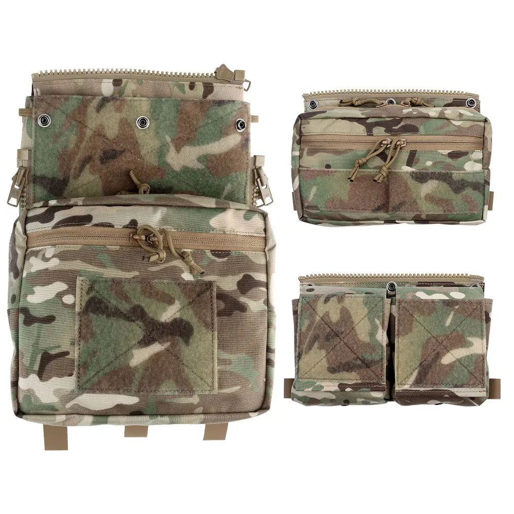 Tactical Panel Backpack Plate Carrier Expansion Pouch Bag Hunting Airsoft Vest Accessories for LV-119 Assault Vest Panel