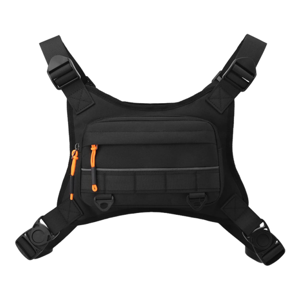 Tacti-cal Chest Bag Men Running Front Vest Backpack Rig Pouch Hiking Cycling Outdoor Camping Fishing Hunting Travel Molle Bag