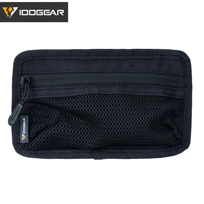 IDOGEAR Tactical Mesh Pouch Insert Modular Bag Compartment Utility Organizer Admin Pouch EDC Pocket with Hook Fasteners 35112