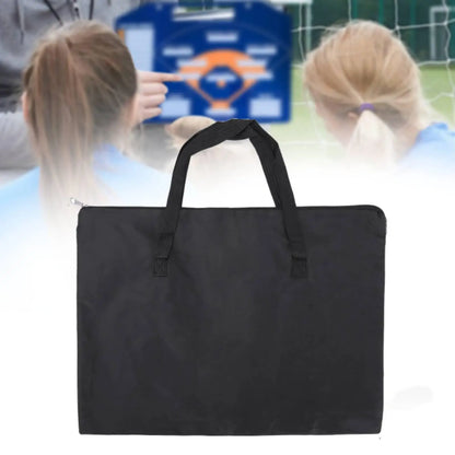 Soccer Coaching Board Carry Bag Waterproof Tote Oxford Cloth Coaches Board Tote Bag Storage Bag Organizer for Game Referee Coach