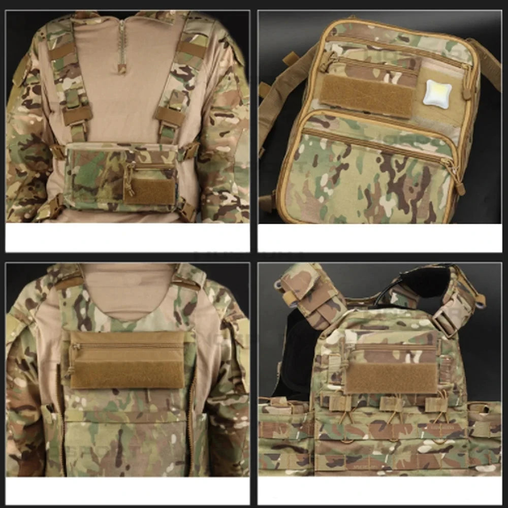 Tactical Micro Candy Pouch Portable Storage Bag Hunting Vest Pouch For MK3 MK4 Chest Rig Vest Airsoft Gear