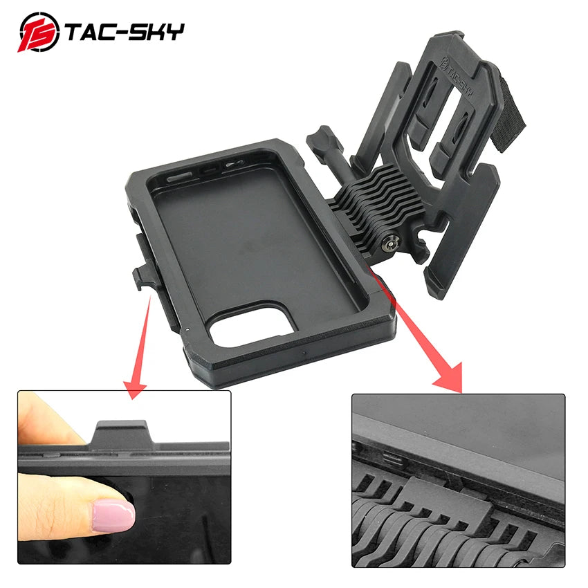 TAC-SKY Tactical Vest Phone Case with Mount for iPhone 14 Series & iPhone 15 Series Phones（for iPhone 14 15/ Plus/Pro/ Pro Max）