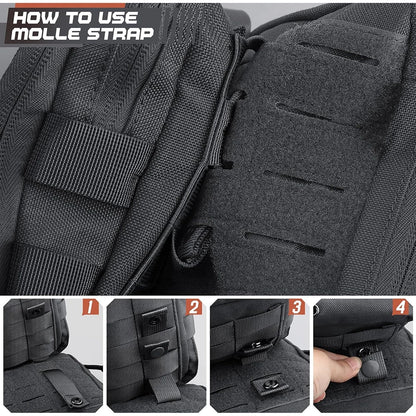 Outdoor Molle Straps Tactical Bag Nylon Strap Webbing Vest Attachment Snap Buckle Molle Webbing Straps Backpack Accessories