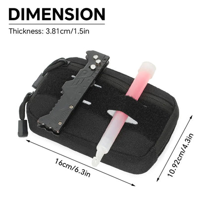 Tactical Small Molle Pouch Admin Pouch Belt Waist Bag Compact EDC Utility Gadget Gear Pouches for Hunting Camping Hiking Bag