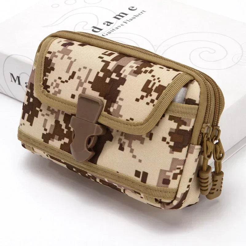 6.5-Inch Nylon Tactical Molle Bag Waistband Waist Bag Pocket Outdoor Phone Bag Waterproof Molle  Equipamiento
