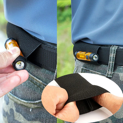 Belt Sleeve Elastic Loop EDC Belt Organizer Concealed Tool Holder Flashlight Holder Tactical Hunting Accessories