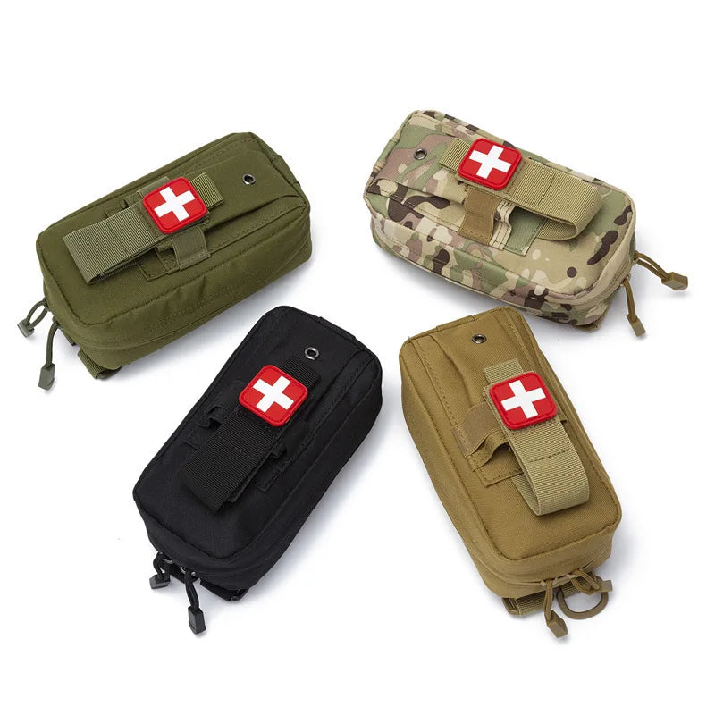 1000D First Aid Kit Medical EDC Pouch Tactical MOLLE Outdoor Medical Bag Hunting Accessories EDC Tool Waist Pack Bags