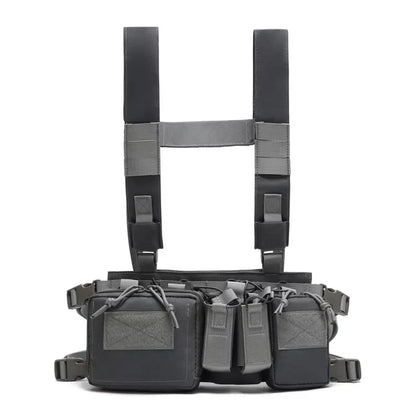Outdoor Sports Airsoft Gear Combat Assault Molle Vest Accessory Pouch Bag Carrier Tactical Camouflage Chest Rig