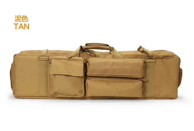 Tactical Gun Backpack Double Rifle Bags Dual Carbine Carrying Case for SAW M249 M4A1 M16 AR15