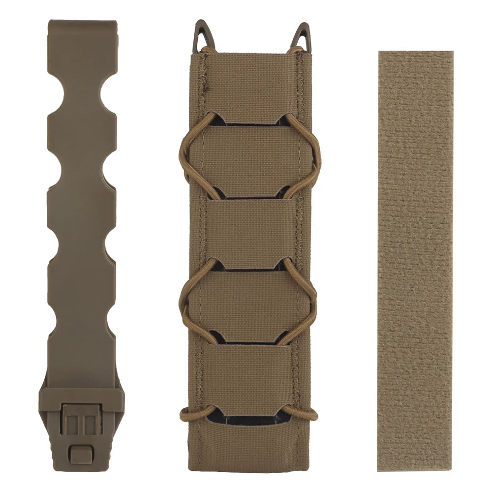 Tactical Magazine Pouch V2 Long Type For 9mm/MP5/MP7 Pistol Mag Holder Pouch Quick Release MOLLE Hunting Shooting Airsoft Gear