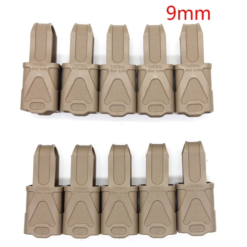 6/10PCS Tactical 9mm Magazine Pouch Rubber Holster Universal Pistol Mag Sleeve Cover for G17 19 Beretta M9 SIG P226