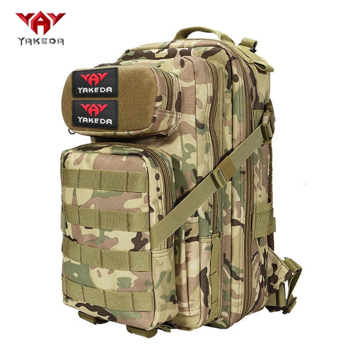 YAKEDA 30L multifunctional outdoor backpack with large capacity and multi compartment design, adjustable chest buckle