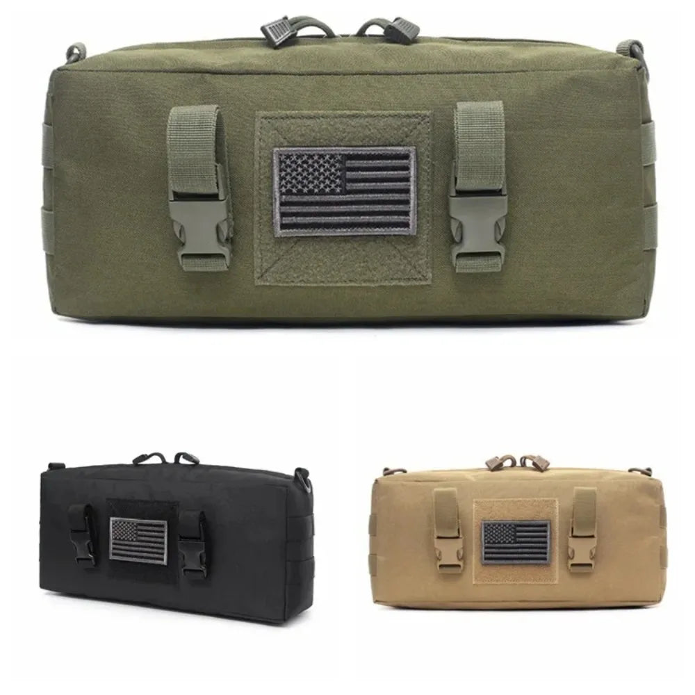 Tactical Backpack Travel Camping MOLLE Pouch Nylon Accessory Outdoor Sports Fishing Sling Hiking Hunting Pack