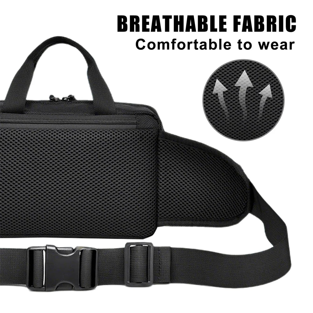 Tactical Waist Fanny Pack for Men Waterproof Crossbody Shoulder Sling Bag for Hiking Outdoor Climbing Fishing Camping