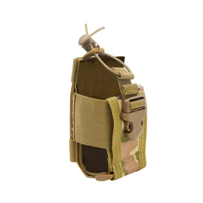 Tactical Radio Holder Shift Pocket Tactical Molle Pouch Walkie Talkie Holster Nylon Waist Belt Bag Pocket Hunting Accessories