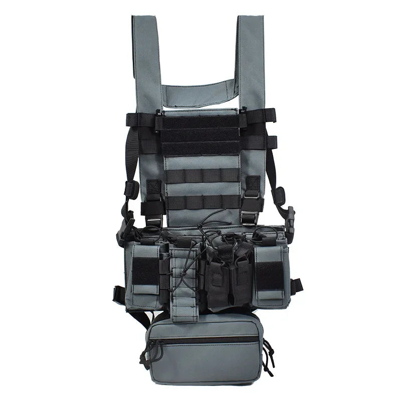 Multicam Black Tactical Camouflage Hunting Combat Crossfit  D3CR Chest Rig Vest For Outdoor Military Paintball Airsoft War Game