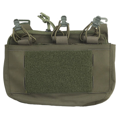 Tactical DOPE Front Flap Ferro Hunting Vest Plate Carrier Insert Kangaroo Pouch G-hook Attachment Paintball Airsoft Magazine Bag