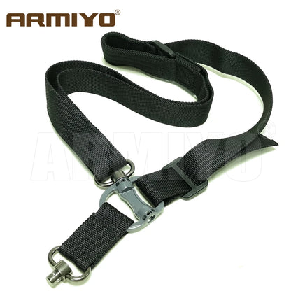 Armiyo Tactical Mission S2 S3 S4 Hunting Sling 2 Point Adjustable Shoulder Strap Belt Mount Carry Kettle Camera Scope Bag Box