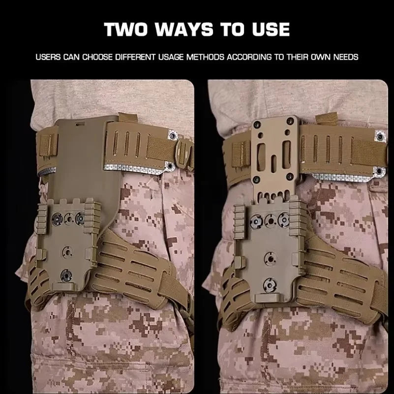 Tactical Holster Combination Adapter MHA QLS Side Kit Thigh Drop Leg Tactical Quick Pull Molle Hunting Comfortable Airsoft Gear