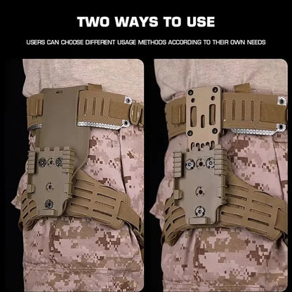 Tactical Holster Combination Adapter MHA QLS Side Kit Thigh Drop Leg Tactical Quick Pull Molle Hunting Comfortable Airsoft Gear