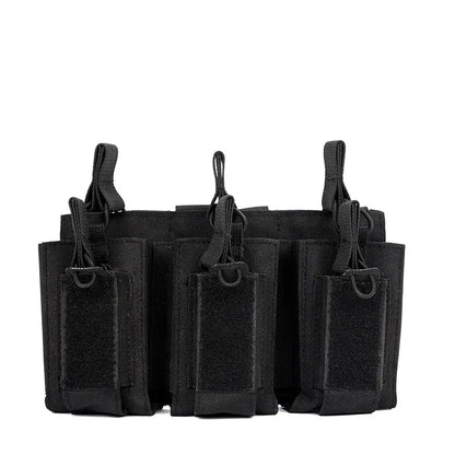 Triple Mag Pouch Open-Top Mag Pouches Magazine Pouches for M4 M16 AK Molle Backpack Hunting Gear