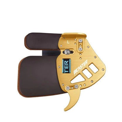 Bicaster ASA Archery Competition Finger Tab Guard Protection Genuine Leather+Aluminum S/M/L LH/RH Archery Bow Hunting accessory