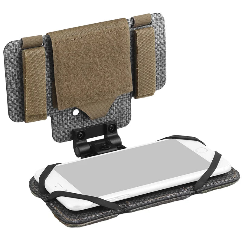 MOLLE Lightweight Foldable Phone Pouch Adjustable Holder for iPhone 15 Pro Max 15 Series Fast Access 8.89x17.15cm Outdoor Gear