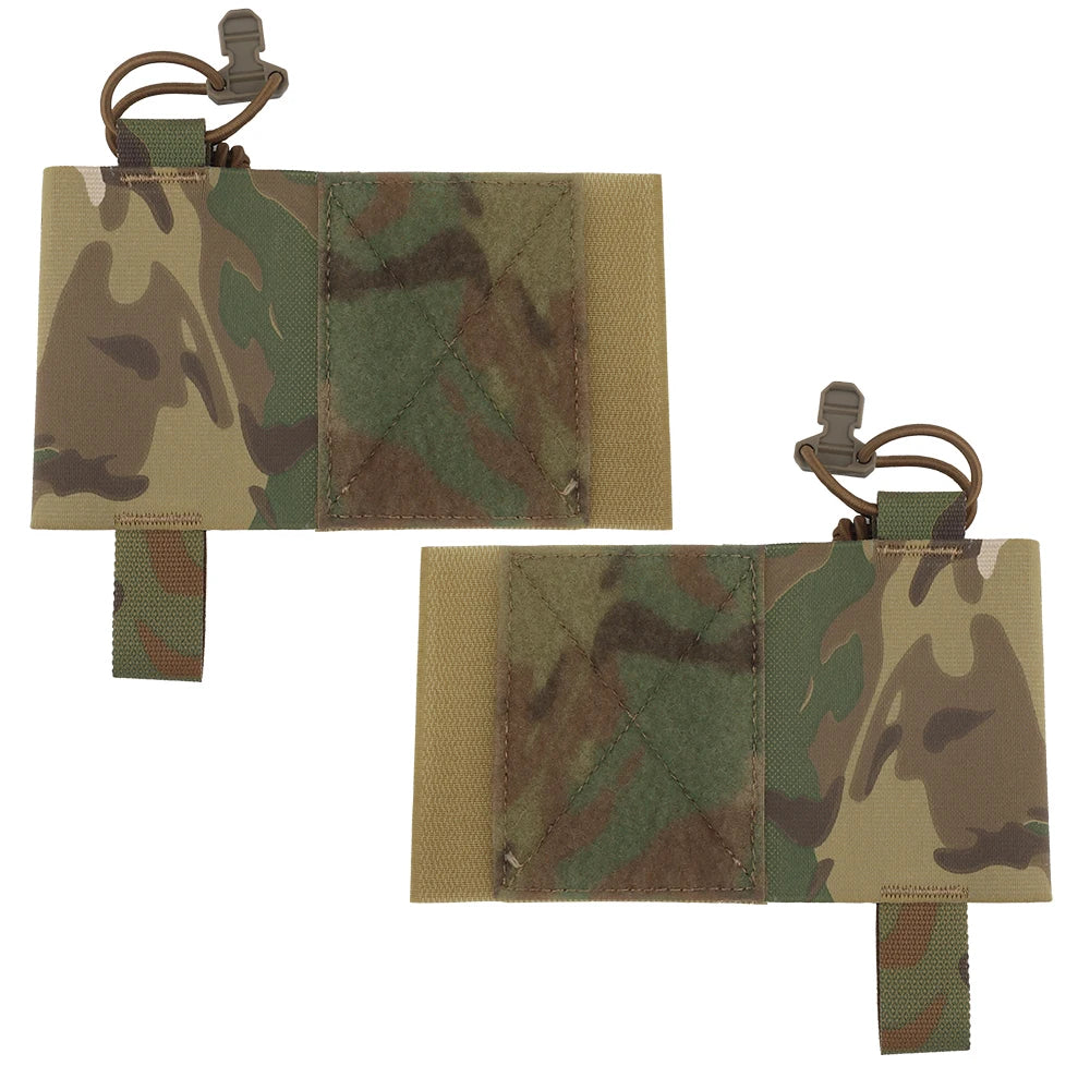 Tactical Vest V2 Side Pouch Elastic Radios Holder Bag Magazine Pouch Retention Airsoft Hunting Vest Equipment Radio Side Pack