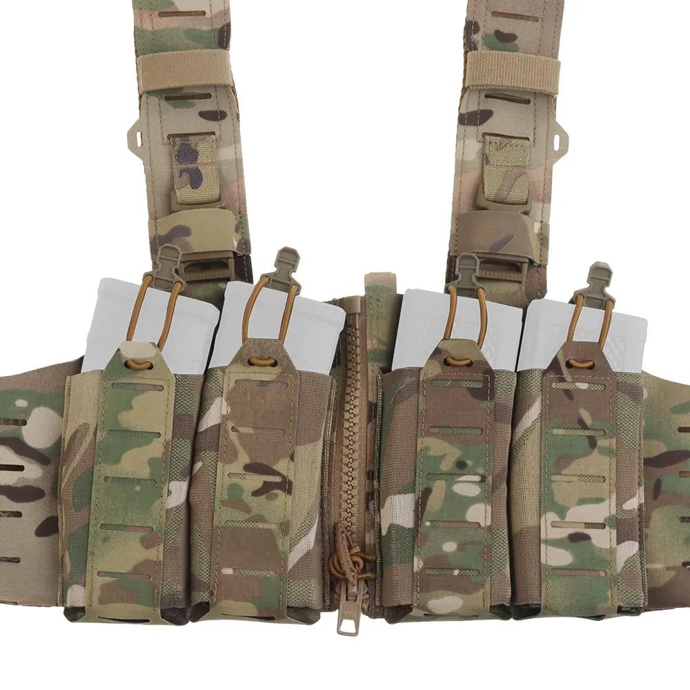 Tactical Vest Chest Rigs Lightweight  Camouflage MOLLE Militar Hunting Airsoft Assault SF Vest Mag Pouch H-Style Strap