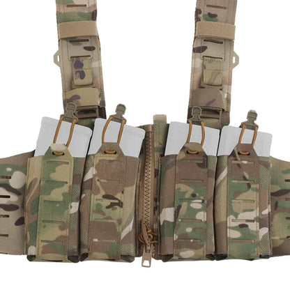 Tactical Vest Chest Rigs Lightweight  Camouflage MOLLE Militar Hunting Airsoft Assault SF Vest Mag Pouch H-Style Strap