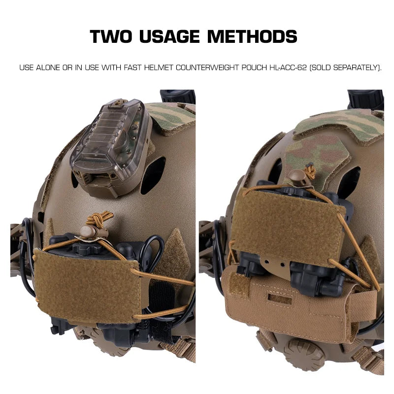 Tactical NVG Battery Box Mounting Accessories Pack Box Case Holder for Airsoft Fast Helmet Retention Counterweight System