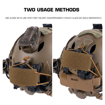 Tactical NVG Battery Box Mounting Accessories Pack Box Case Holder for Airsoft Fast Helmet Retention Counterweight System