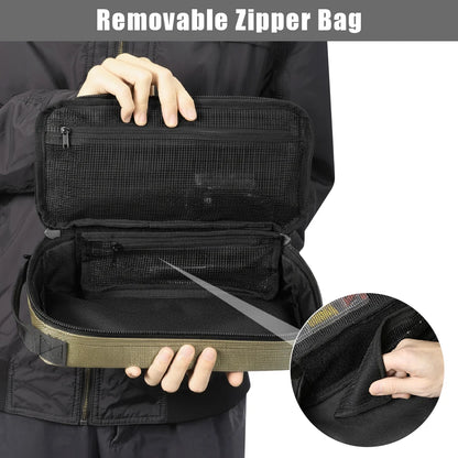 Tactical Utility EDC Pouch Heavy Duty Small Tool Bag Portable Organizer Case with Handle for EDC Motorcycle Road Bike