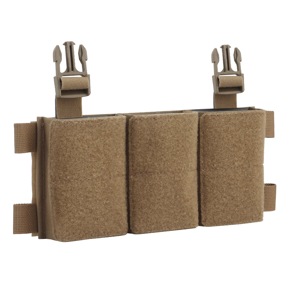 Tactical Triple 556/762 Magazine Pouch Dual Placard SR AR SCAR G3 AK M4 Mag Bag LV119 HSP Vest Plate Carrier Airsoft Accessories
