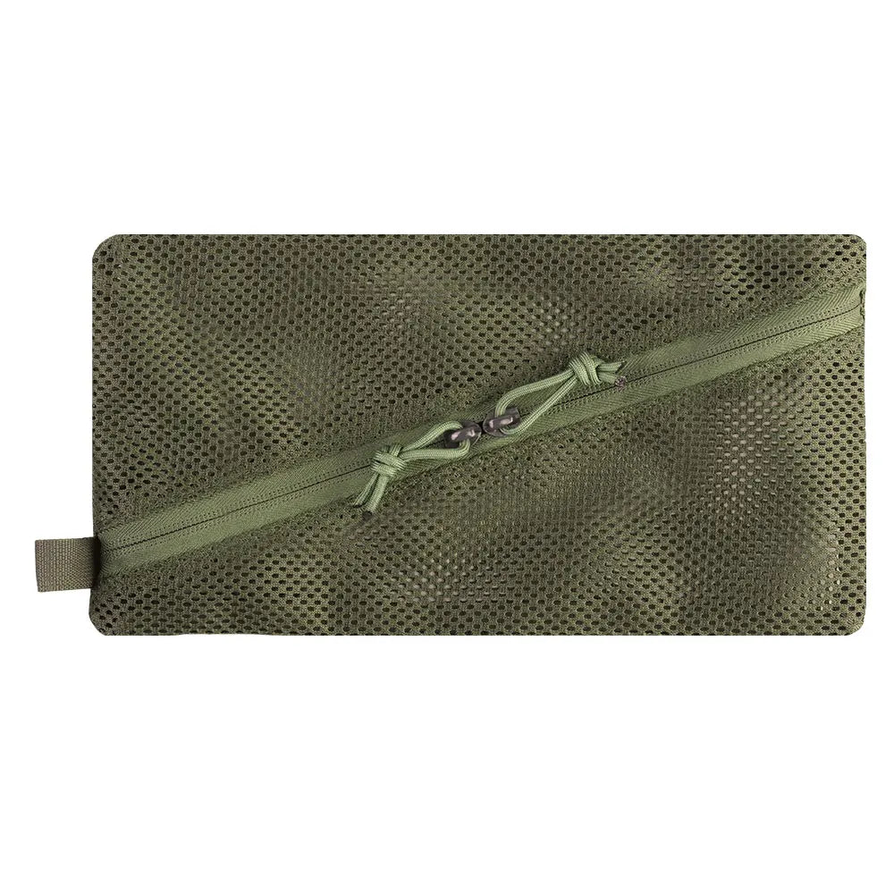 Compact Camouflage Mesh Storage Pouch, Quick-Dry Breathable Utility Bag for Outdoor Camping, Hiking & EDC Use (6 X 12 in)