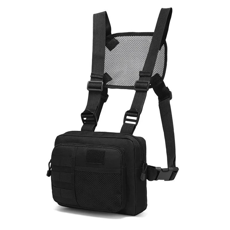 Multi-function Tactical Vest Unisex Chest Rig Bag Fashion Men's Hip-hop Streetwear Chest Bags Waterproof Oxford Sport Backpack