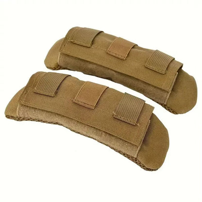 Tactical Backpack Vest Shoulder Pad 2PC Comfort Cushion with Nylon Mesh for FCPC JPC Carrier MOLLE Hiking Hunting Strap Pad