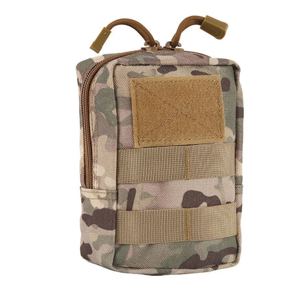 600D Outdoor Waist Bag Molle Pouch Tool Zipper Waist Pack Hungitng Accessory Belt Pouch