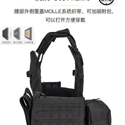Children Nylon Gear Tactical Vest Body Protection Hunting Carrier Children Accessories Pouch Training Camping Kid Camo Vest