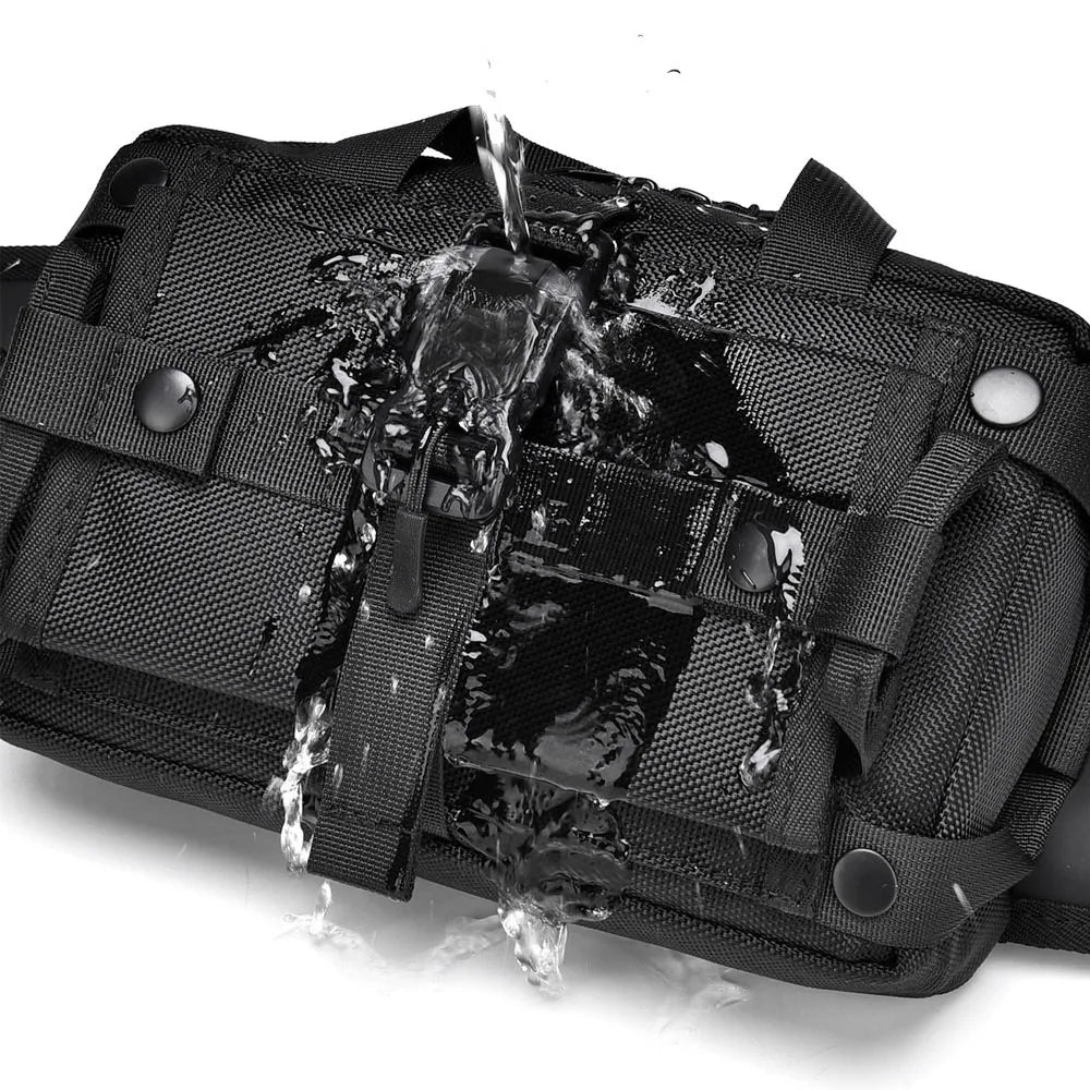 Tactical Waist Fanny Pack for Men Waterproof Crossbody Shoulder Sling Bag for Hiking Outdoor Climbing Fishing Camping