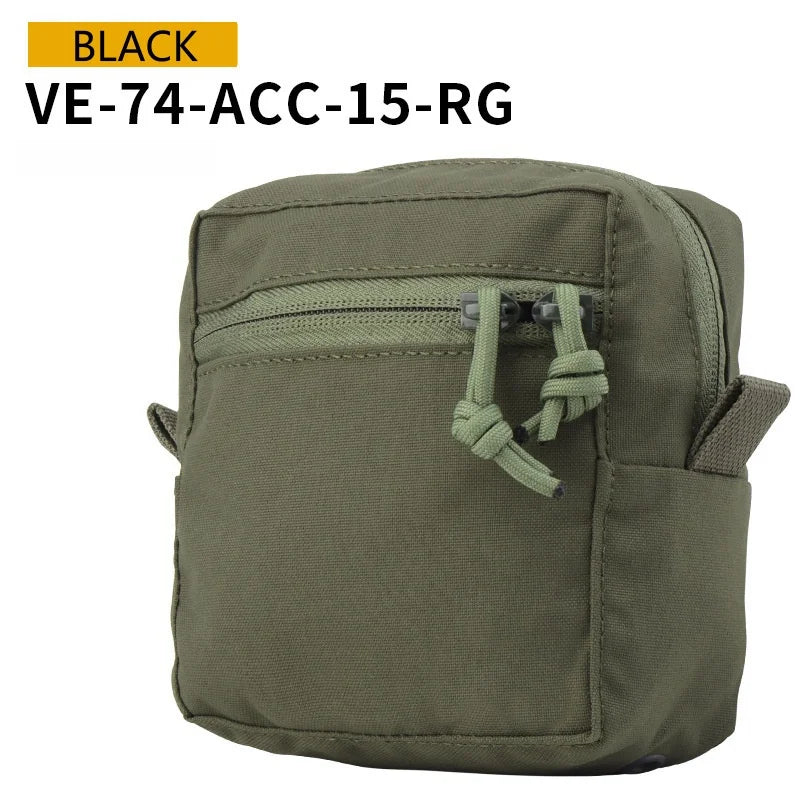 Small MOLLE Utility Pouch | Civil EDC Organizer | Camo GP Bag for Outdoor Vest