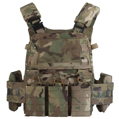Tactical Vest V5 FCPC Militar Hunting Airsoft Vest Quick Detachable Comes with Triple Bag Built-in Splint Matt Nylon Fabric