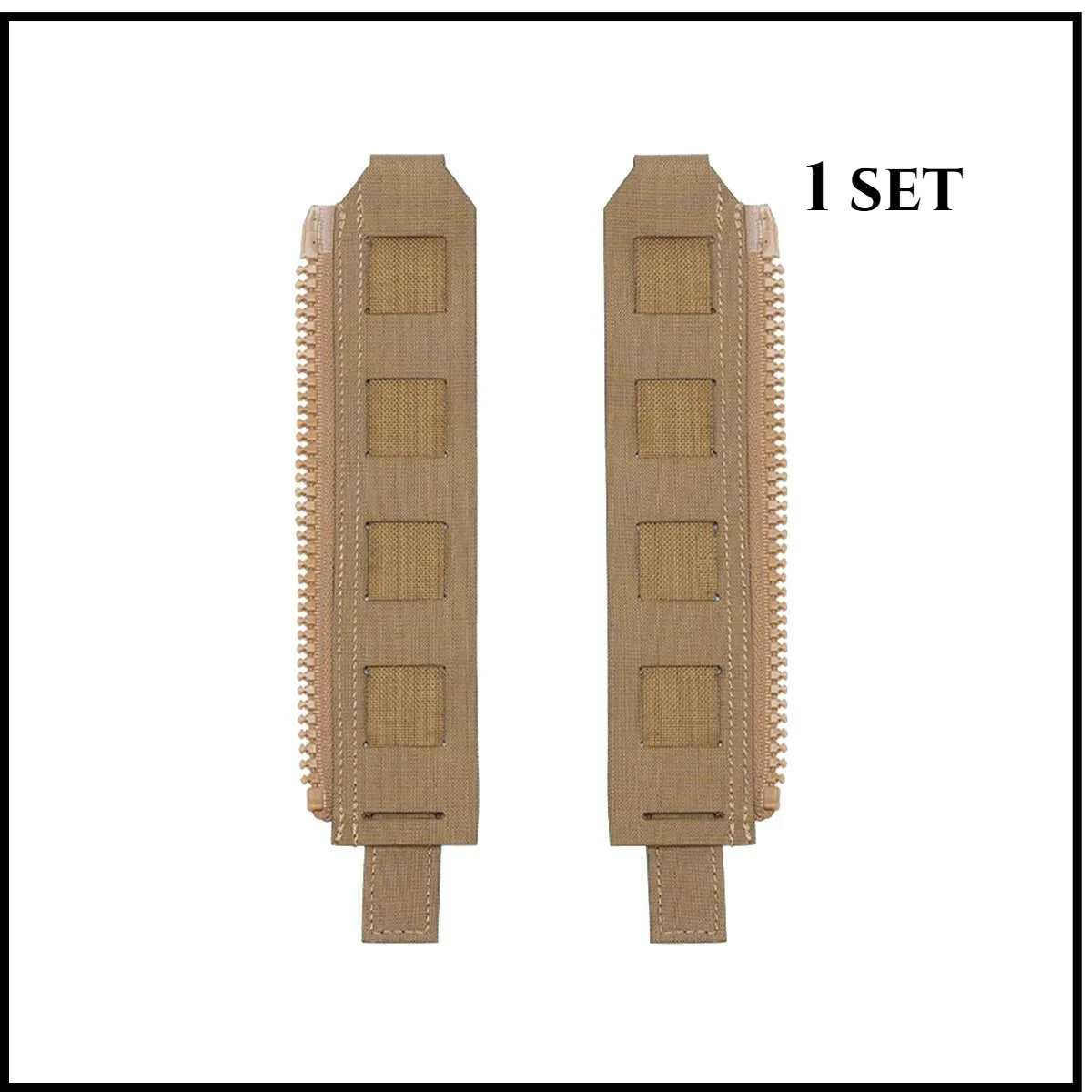 Tactical Back Panel Zipper MOLLE Adapter 500D Nylon Lightweight Versatile For Rear Pack Plate Carrier 3950 Vest Hunting Gear
