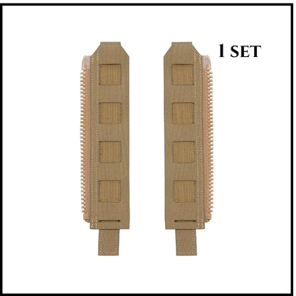 Tactical Back Panel Zipper MOLLE Adapter 500D Nylon Lightweight Versatile For Rear Pack Plate Carrier 3950 Vest Hunting Gear