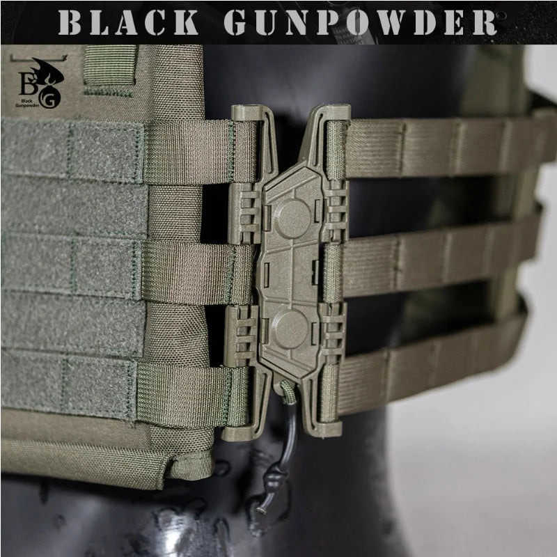 Y DONG Third generation laser cutting RG color 500D anti infrared flame retardant tactical quick detachable lightweight PC vest