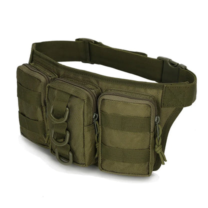 Triple small waist bag outdoor training camouflage waist bag training small waterproof mountaineering cycling bag